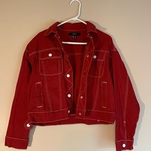 Red Jean Jacket